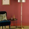 Dar Lighting Dar - Sylvester Floor Lamp Antique Brass and Glass Base Only