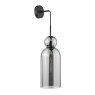 Dar Lighting Dar - Tao Pendant Matt Black and Smoked Glass