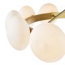 Dar Lighting Dar - Tauri 12 Light Pendant Matt Gold and Opal Glass