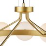 Dar Lighting Dar - Tauri 12 Light Pendant Matt Gold and Opal Glass