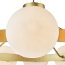 Dar Lighting Dar - Tauri 12 Light Pendant Matt Gold and Opal Glass