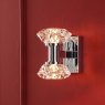 Dar Lighting Dar - Tiana 2 Light Wall Light Polished Chrome and Faceted Acrylic
