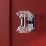 Dar Lighting Dar - Tiana 2 Light Wall Light Polished Chrome and Faceted Acrylic