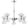 Dar Lighting Dar - Tiana 10 Light Armed Pendant Polished Chrome