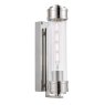 Dar Lighting Dar - Tommaso Bathroom Wall Light Polished Nickel and Ribbed Glass IP44