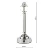 Dar Lighting Dar - Virgil Rechargeable Table Lamp Polished Nickel Base Only LED