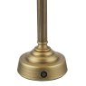 Dar Lighting Dar - Virgil Rechargeable Table Lamp Matt Antique Brass Base Only LED