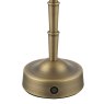 Dar Lighting Dar - Wyman Rechargeable Table Lamp Matt Antique Brass Base Only LED