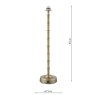 Dar Lighting Dar - Wyman Large Rechargeable Table Lamp Matt Antique Brass Base Only LED
