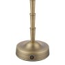 Dar Lighting Dar - Wyman Large Rechargeable Table Lamp Matt Antique Brass Base Only LED
