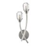 Dar Lighting Dar - Zonda 2 Light Wall Light Brushed Nickel and Crystal