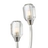 Dar Lighting Dar - Zonda 2 Light Wall Light Brushed Nickel and Crystal