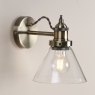 Laura Ashley Laura Ashley - Isaac Wall Light Antique Brass Glass