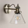 Laura Ashley Laura Ashley - Isaac Wall Light Antique Brass Glass