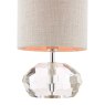 Laura Ashley Laura Ashley - Ivy Table Lamp Faceted Crystal Glass With Shade