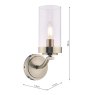 Laura Ashley Laura Ashley - Joseph Wall Light Antique Brass Glass