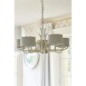 Laura Ashley Laura Ashley - Mulroy 5lt Antler Chandelier Champagne With Shades