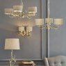 Laura Ashley Laura Ashley - Mulroy Antler 2lt Wall Light Champagne With Shades
