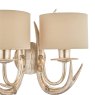 Laura Ashley Laura Ashley - Mulroy Antler 2lt Wall Light Champagne With Shades