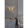 Laura Ashley Laura Ashley - Mulroy Antler 2lt Wall Light Champagne With Shades