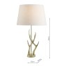 Laura Ashley Laura Ashley - Mulroy Antler Table Lamp Champagne Base Only