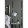 Laura Ashley Laura Ashley - Noah Table Lamp Brushed Chrome with White Shade