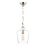 Laura Ashley Laura Ashley - Ockley Pendant Polished Chrome Glass