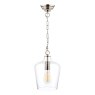 Laura Ashley Laura Ashley - Ockley Pendant Polished Chrome Glass