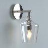 Laura Ashley Laura Ashley - Ockley Wall Light Polished Chrome Glass
