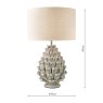 Laura Ashley Laura Ashley - Olwen Ceramic Table Lamp Grey With Shade