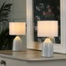 Laura Ashley Laura Ashley - Penny Twin Pack Table Lamp Cream With Shade
