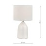 Laura Ashley Laura Ashley - Penny Twin Pack Table Lamp Cream With Shade