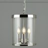 Laura Ashley Laura Ashley - Selbourne 3lt Lantern Polished Nickel Glass