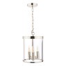 Laura Ashley Laura Ashley - Selbourne 3lt Lantern Polished Nickel Glass