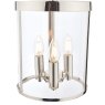 Laura Ashley Laura Ashley - Selbourne 3lt Lantern Polished Nickel Glass