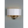 Laura Ashley Laura Ashley - Sorrento 2lt Wall Light Antique Brass With Ivory Shade