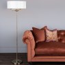 Laura Ashley Laura Ashley - Sorrento 3lt Floor Lamp Antique Brass With Ivory Shade
