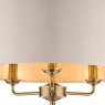 Laura Ashley Laura Ashley - Sorrento 3lt Floor Lamp Antique Brass With Ivory Shade