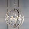 Laura Ashley Laura Ashley - Aidan 5lt Pendant Glass Polished Chrome