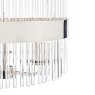 Laura Ashley Laura Ashley - Alexa 3lt Pendant Polished Nickel Glass Rods