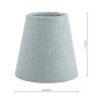 Laura Ashley Laura Ashley - Bacall Linen Empire Drum Shade (Duck Egg Blue 12.5cm/5 inch)