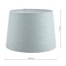 Laura Ashley Laura Ashley - Bacall Linen Shade Duck Egg Blue (10 inch)