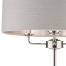 Laura Ashley Laura Ashley - Sorrento 3lt floor Lamp Polished Nickel With Silver Shade