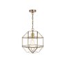 Laura Ashley Laura Ashley - Blackwell Pendant Antique Brass Glass