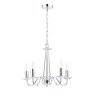Laura Ashley Laura Ashley - Blake 5lt Chandelier Cut Glass Polished Chrome