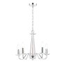 Laura Ashley Laura Ashley - Blake 5lt Chandelier Cut Glass Polished Chrome