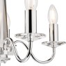 Laura Ashley Laura Ashley - Blake 5lt Chandelier Cut Glass Polished Chrome