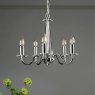 Laura Ashley Laura Ashley - Blake 5 Light Chandelier Cut Glass Polished Chrome
