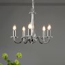 Laura Ashley Laura Ashley - Blake 5 Light Chandelier Cut Glass Polished Chrome