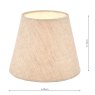 Laura Ashley Laura Ashley Bray Shade Natural Linen (5 inch)